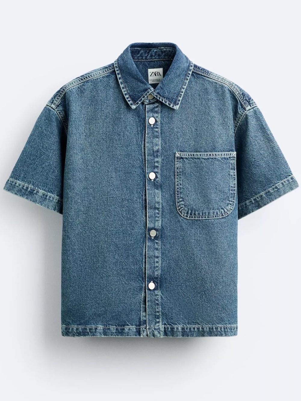 ZARA Denim Shirt with Pocket